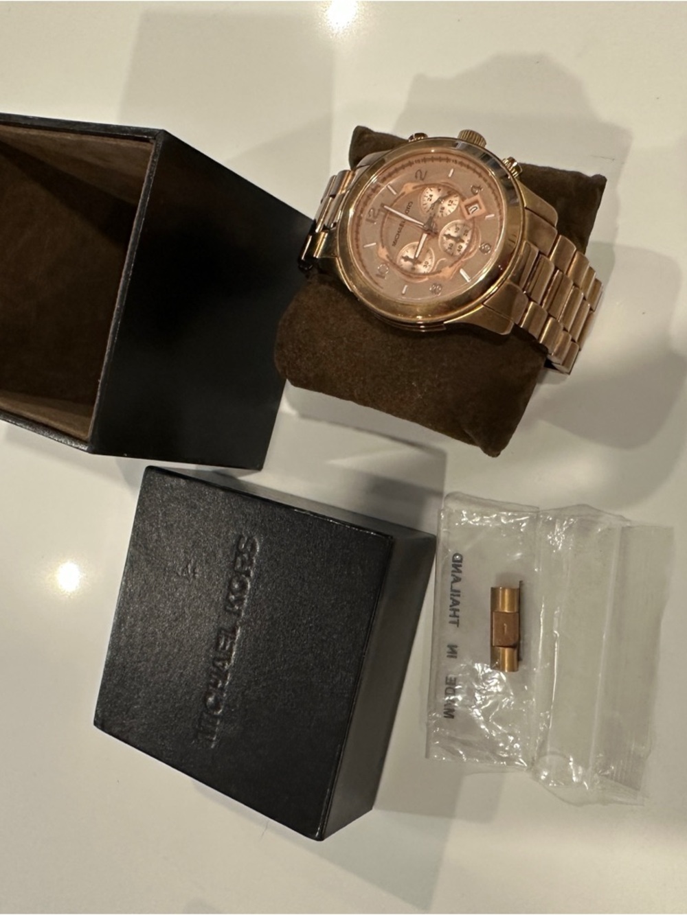 Michael Kors Rose Gold-Tone Chronograph Watch - Picture 2 of 9